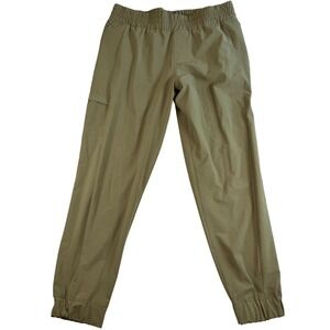 Columbia Pleasant Creek Jogger Pull On Pants Womens L Green Omni-Shield Outdoor‎
